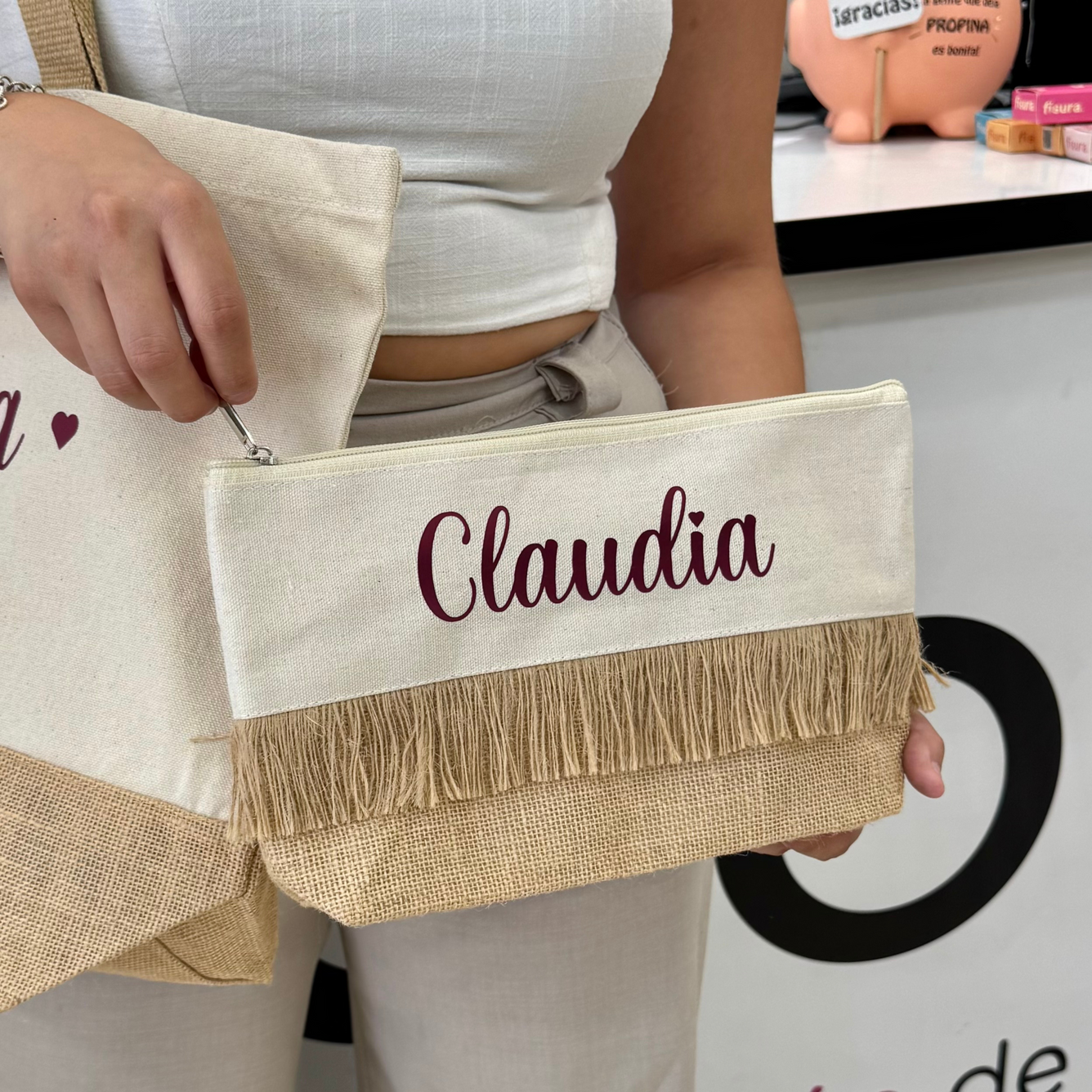 Bolso y neceser personalizado