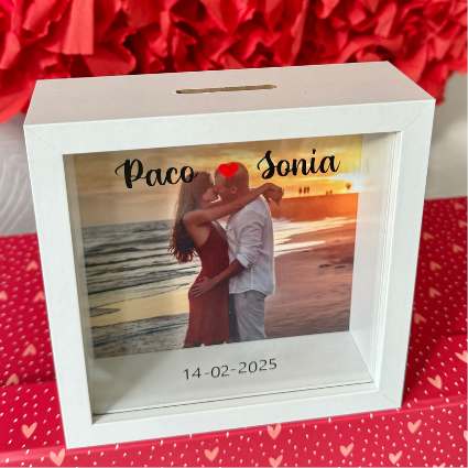 Hucha parejas personalizada