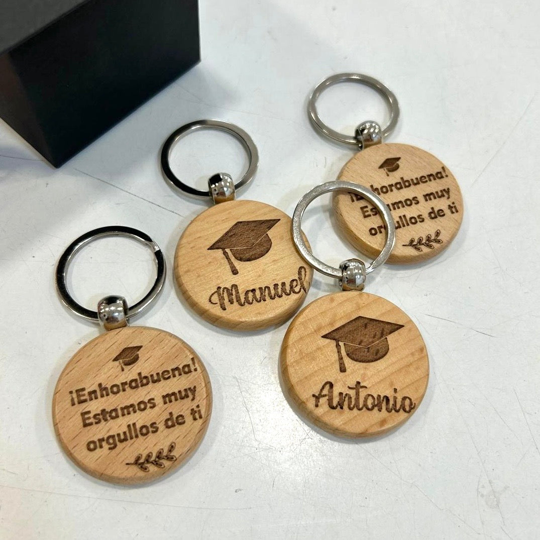 Llavero madera Graduación