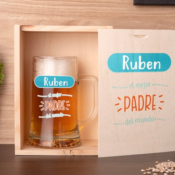 Caja + jarra personalizada para Papá