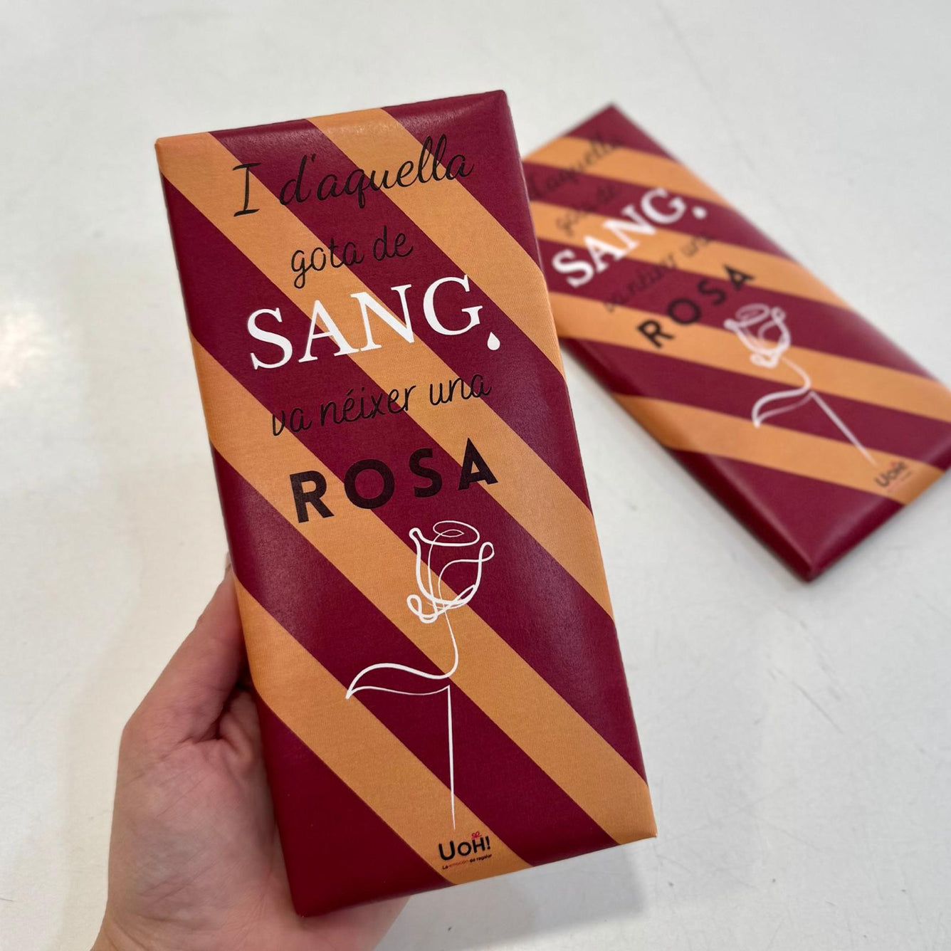 Chocolate Sant Jordi Rosa