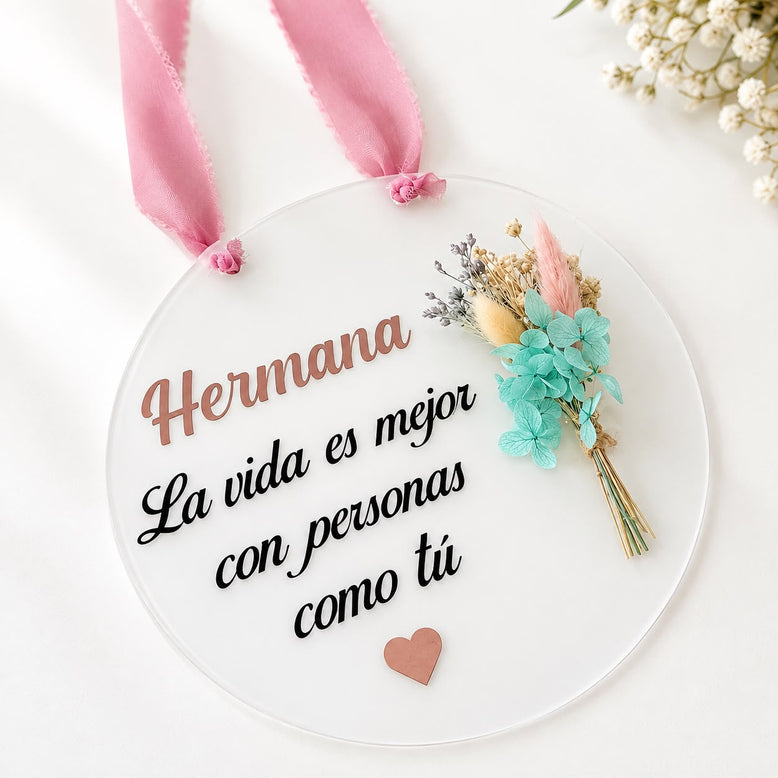 Placa hermana flores