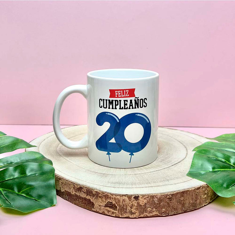 Taza Feliz Cumpleaños 20