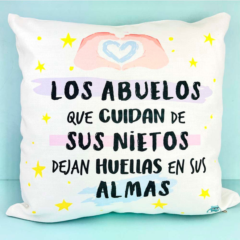 Cojín Los abuelos que cuidan de sus nietos