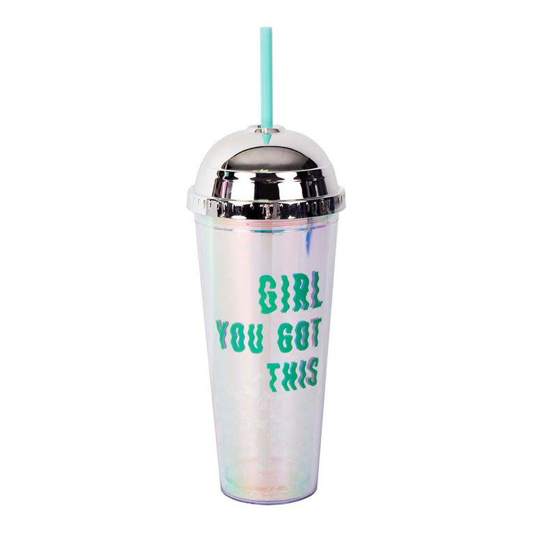 Vaso con pajita XL Girl you got this