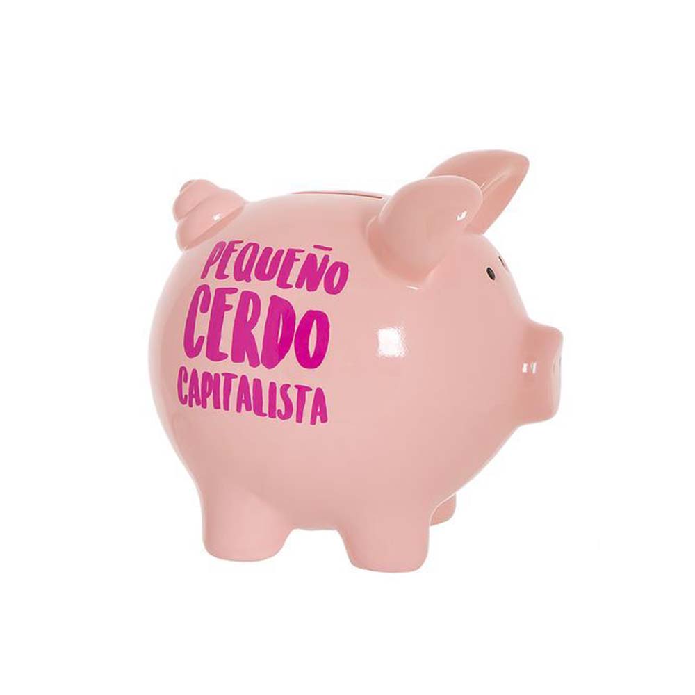 Hucha cerdito Pequeño cerdo capitalista