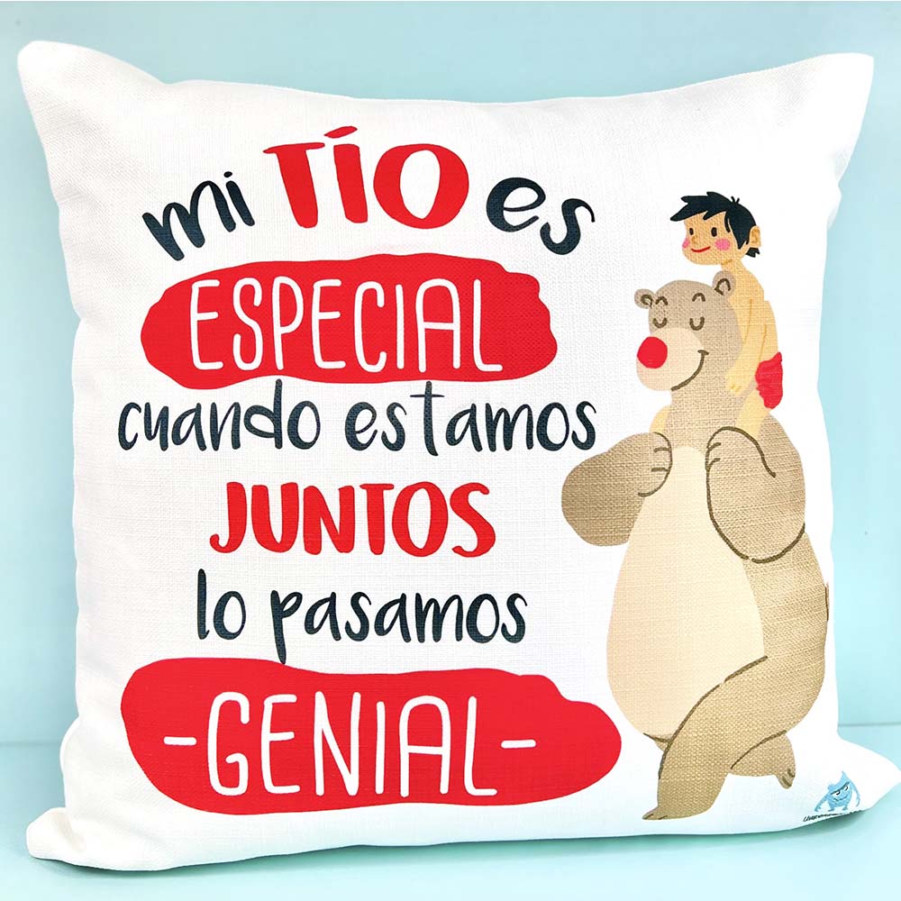 Cojín Mi tío es especial