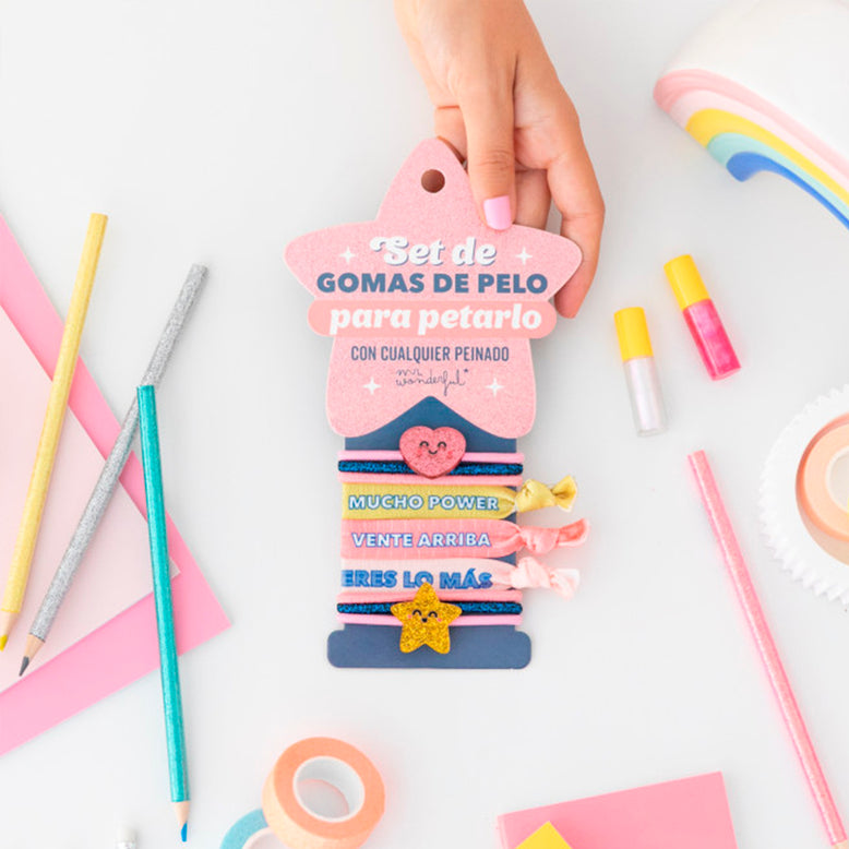 Set de gomas de pelo para petarlo con cualquier peinado