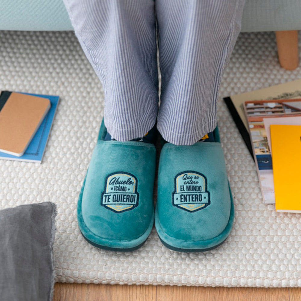 Zapatillas Abuelo, ¡Cómo te quiero! Que se entere el mundo entero