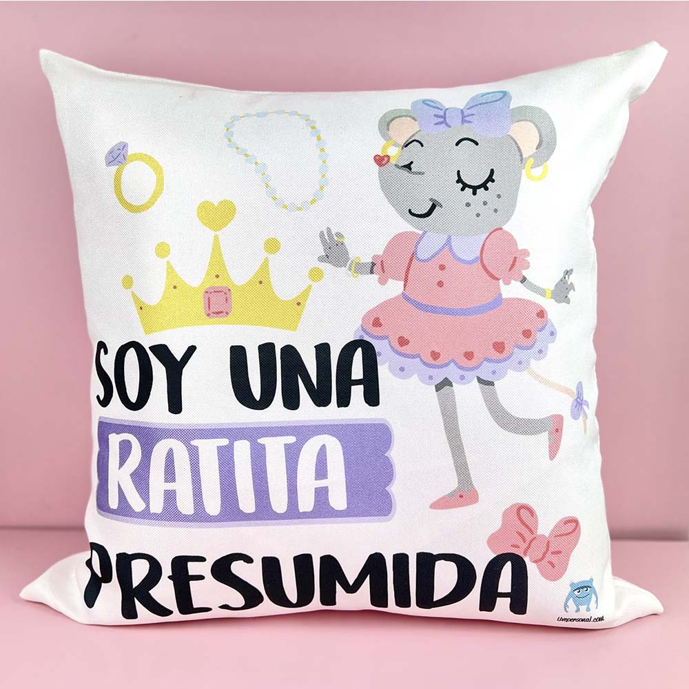 Cojín Soy una ratita presumida